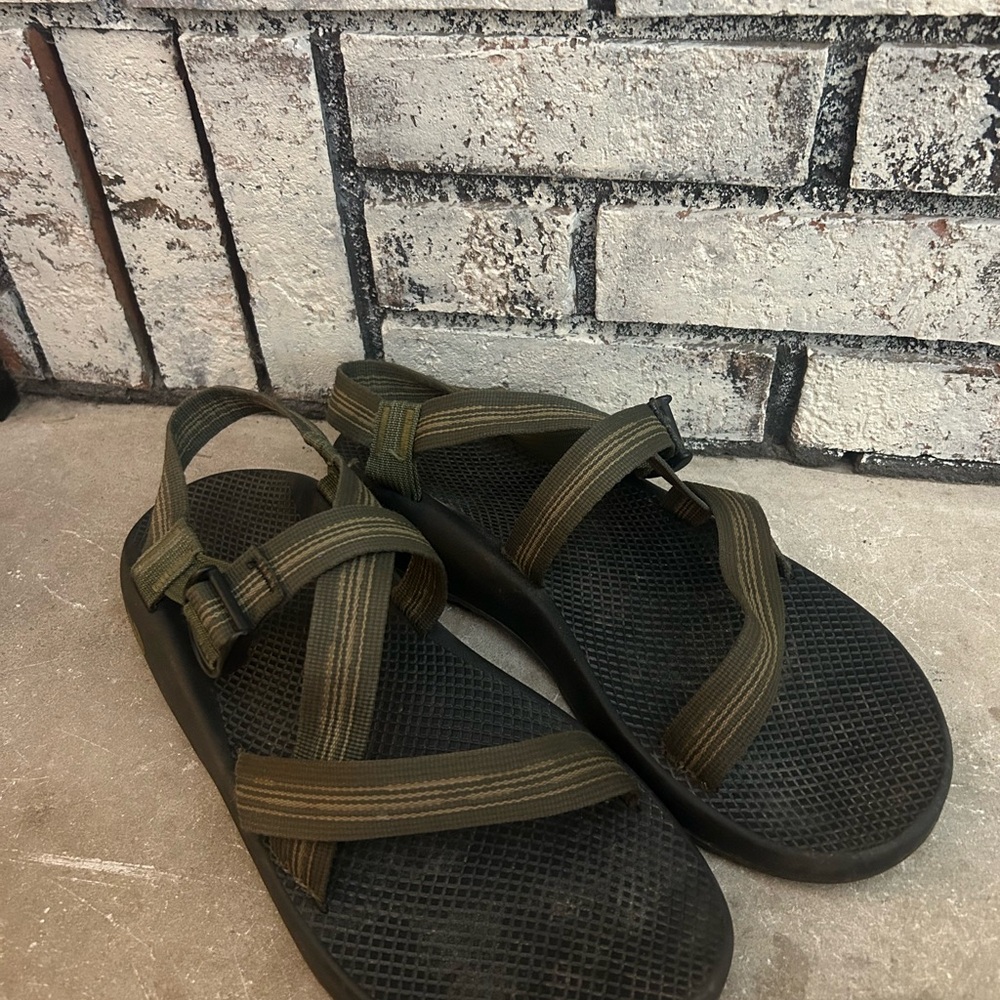 Chaco Men's Z/1 Classic Sandals Green Strappy Hiking Shoes Size 14 camp water